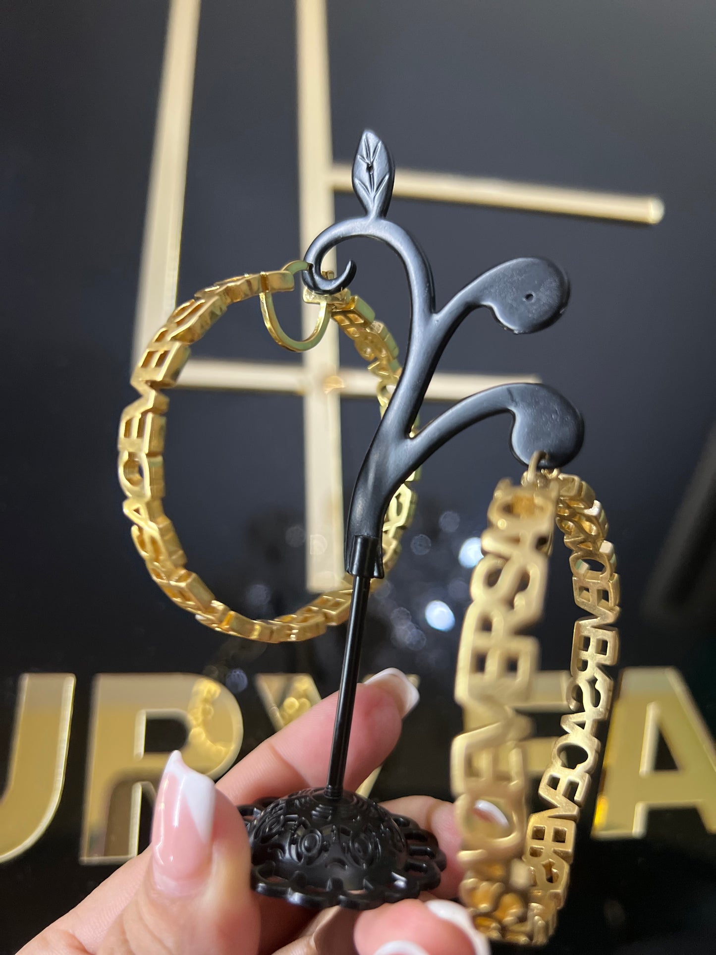 Argollas Versace