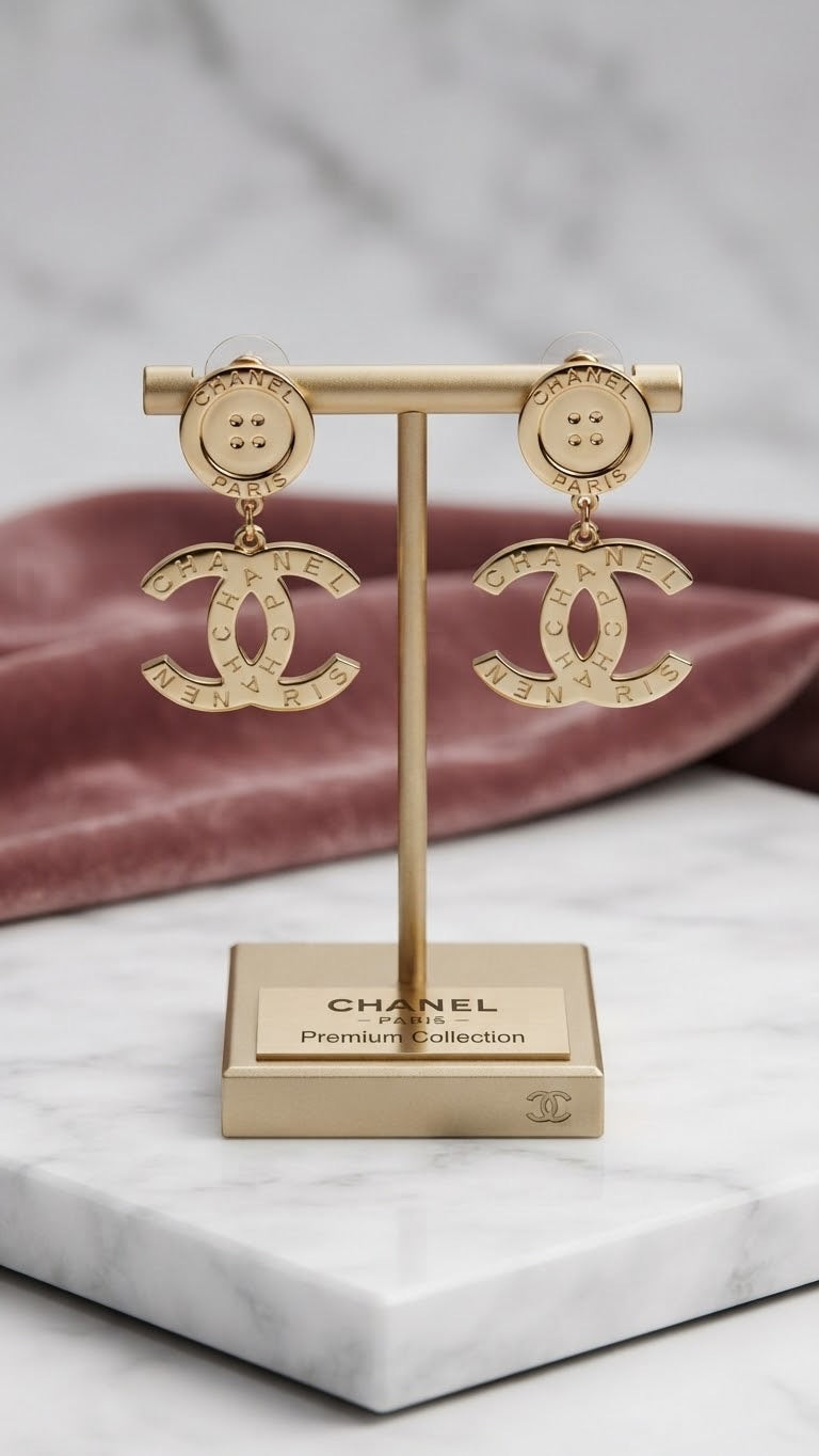 Aretes Chanel Acero Inoxidable