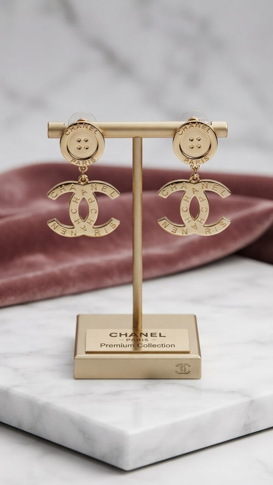 Aretes Chanel Acero Inoxidable