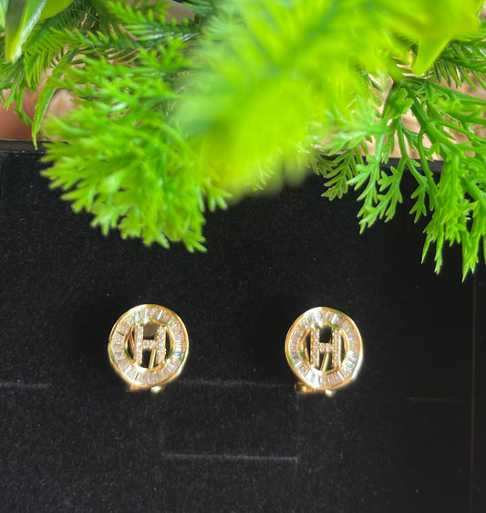 Aretes con letra H