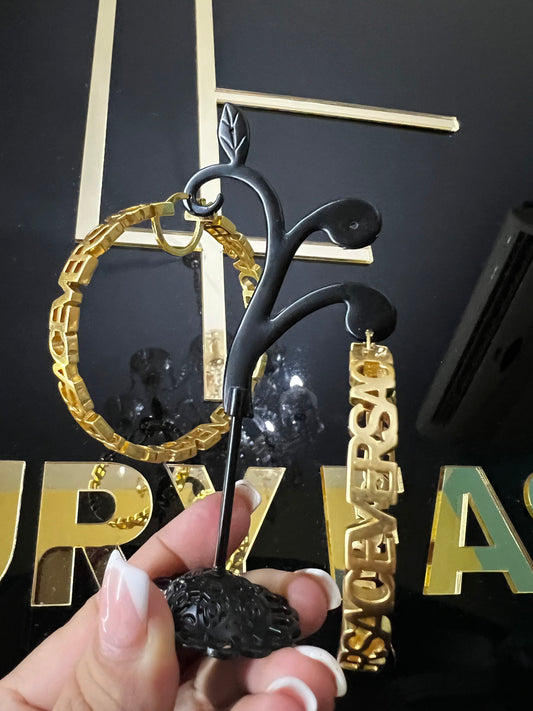 Argollas Versace