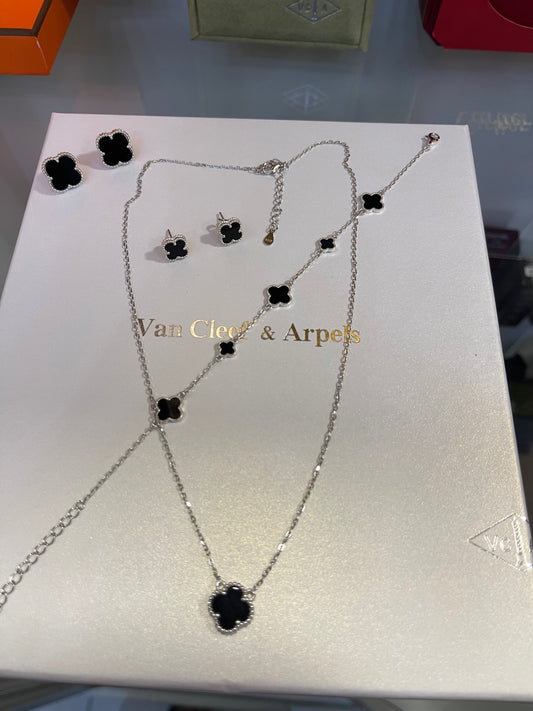 Set estilo Van Cleef & Arpels - Plata