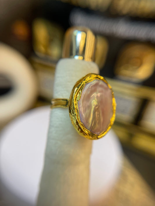 Anillo Luxury Fashion Perla Barroca